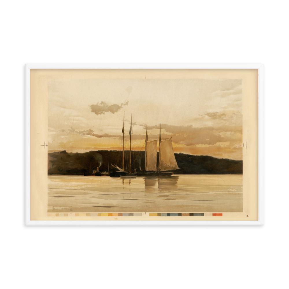 Ships in the Sunset | Wanddecoratie | Muurdecoratie | Posters | Kunst | Schepen bij Zonsondergang