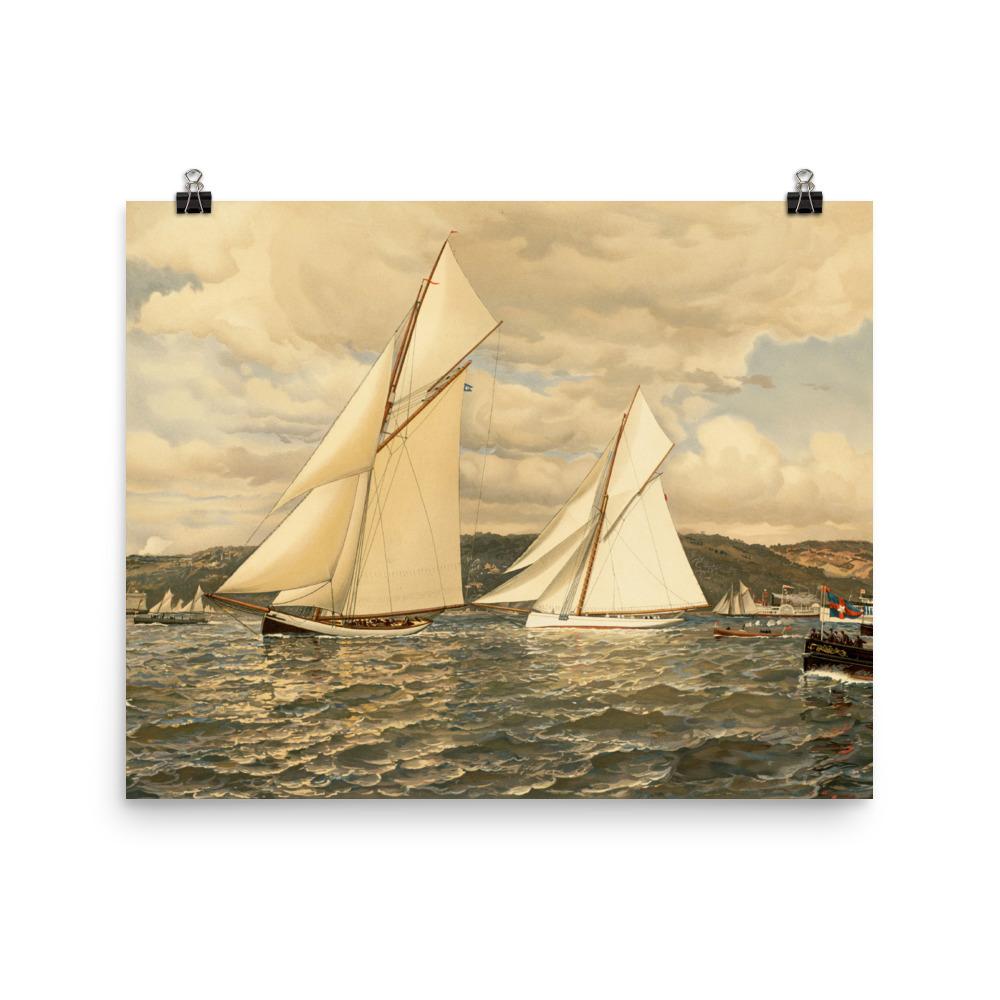 Ship Race poster | Muurdecoratie | Wanddecoratie | Posters voor thuis en kantoor | Canvas kunst