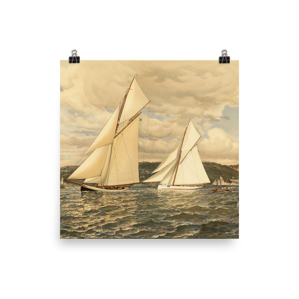 Ship Race poster | Muurdecoratie | Wanddecoratie | Posters voor thuis en kantoor | Canvas kunst