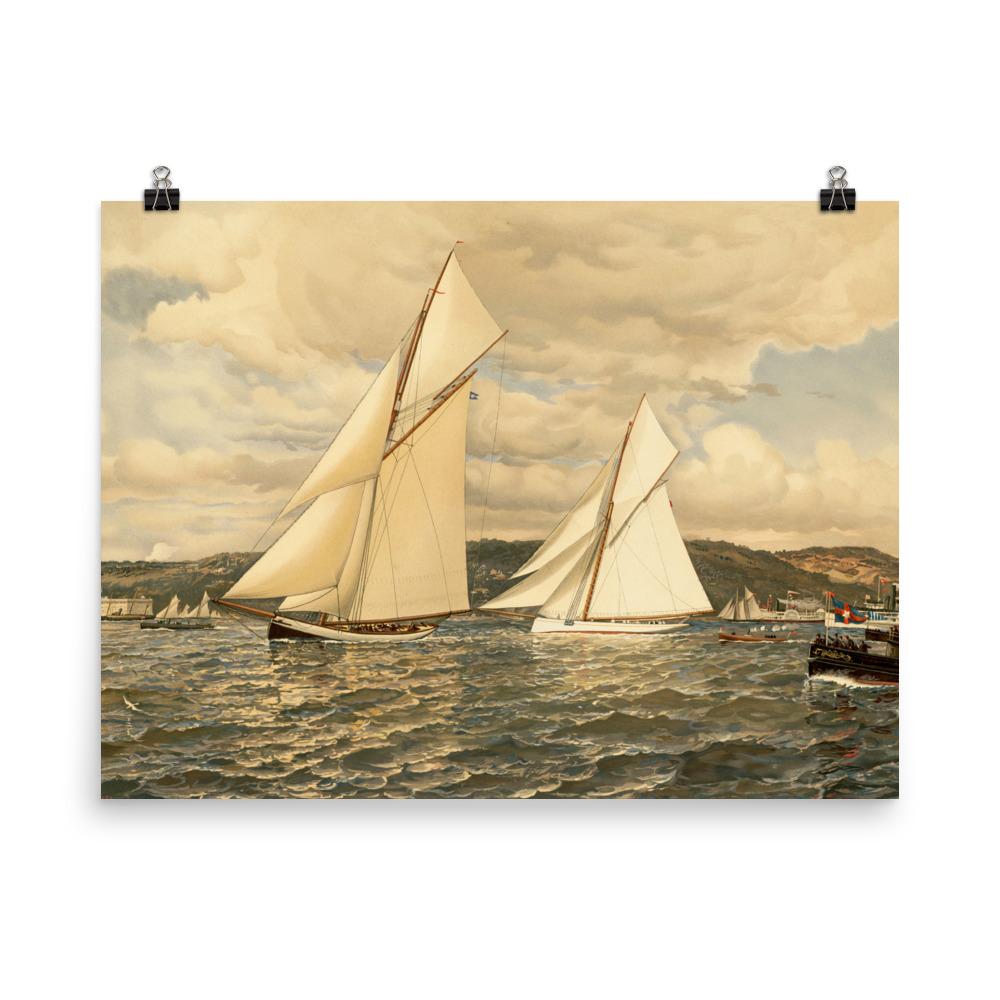 Ship Race poster | Muurdecoratie | Wanddecoratie | Posters voor thuis en kantoor | Canvas kunst