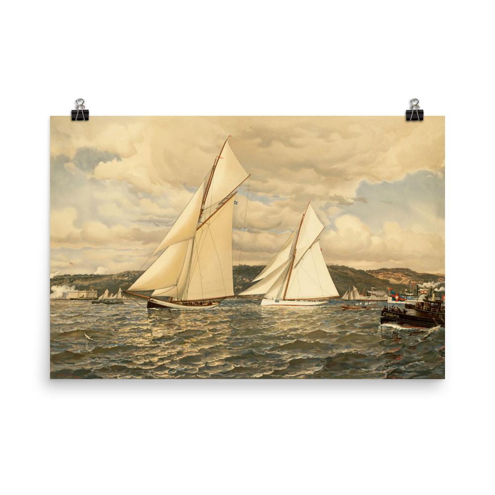 Ship Race poster | Muurdecoratie | Wanddecoratie | Posters voor thuis en kantoor | Canvas kunst