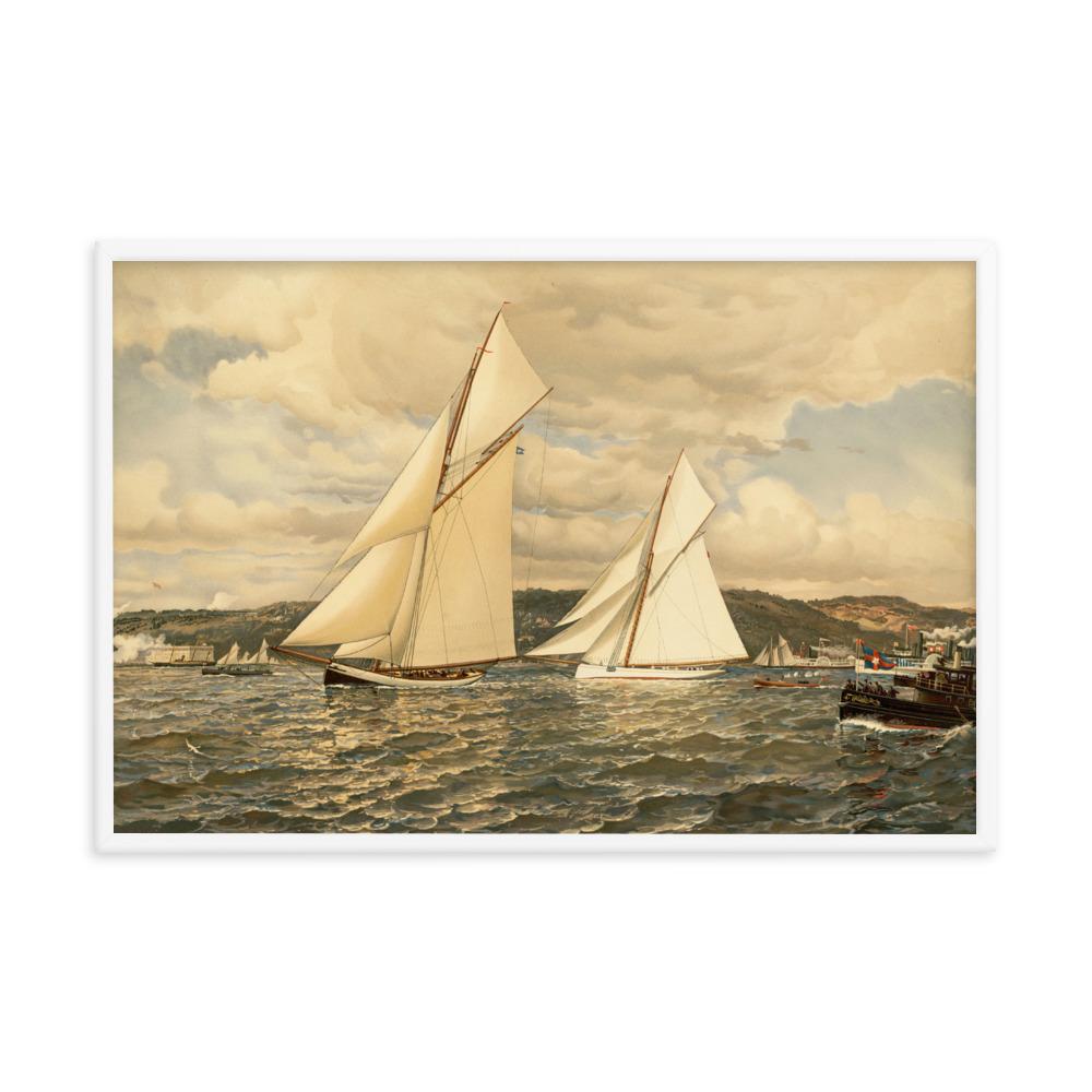 Ship Race poster | Muurdecoratie | Wanddecoratie | Posters voor thuis en kantoor | Canvas kunst