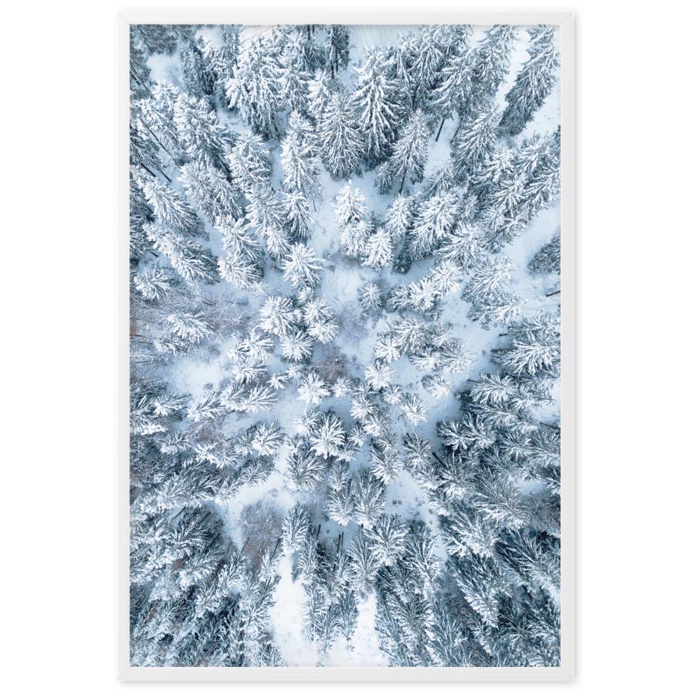 Winter Forest Scene | Natuur Landschap Muurdecoratie | Seizoensgebonden Wanddecoratie | Posters Kunst