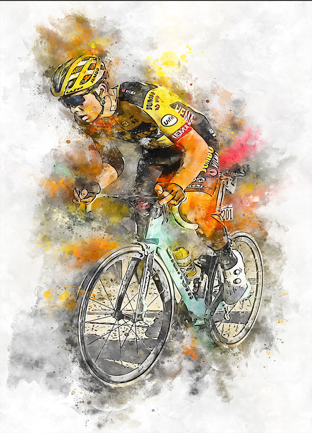 Van Aert Poster | Muurdecoratie | Wanddecoratie | Kunst voor Huis en Tuin | Unieke Prenten en Visuele Kunst