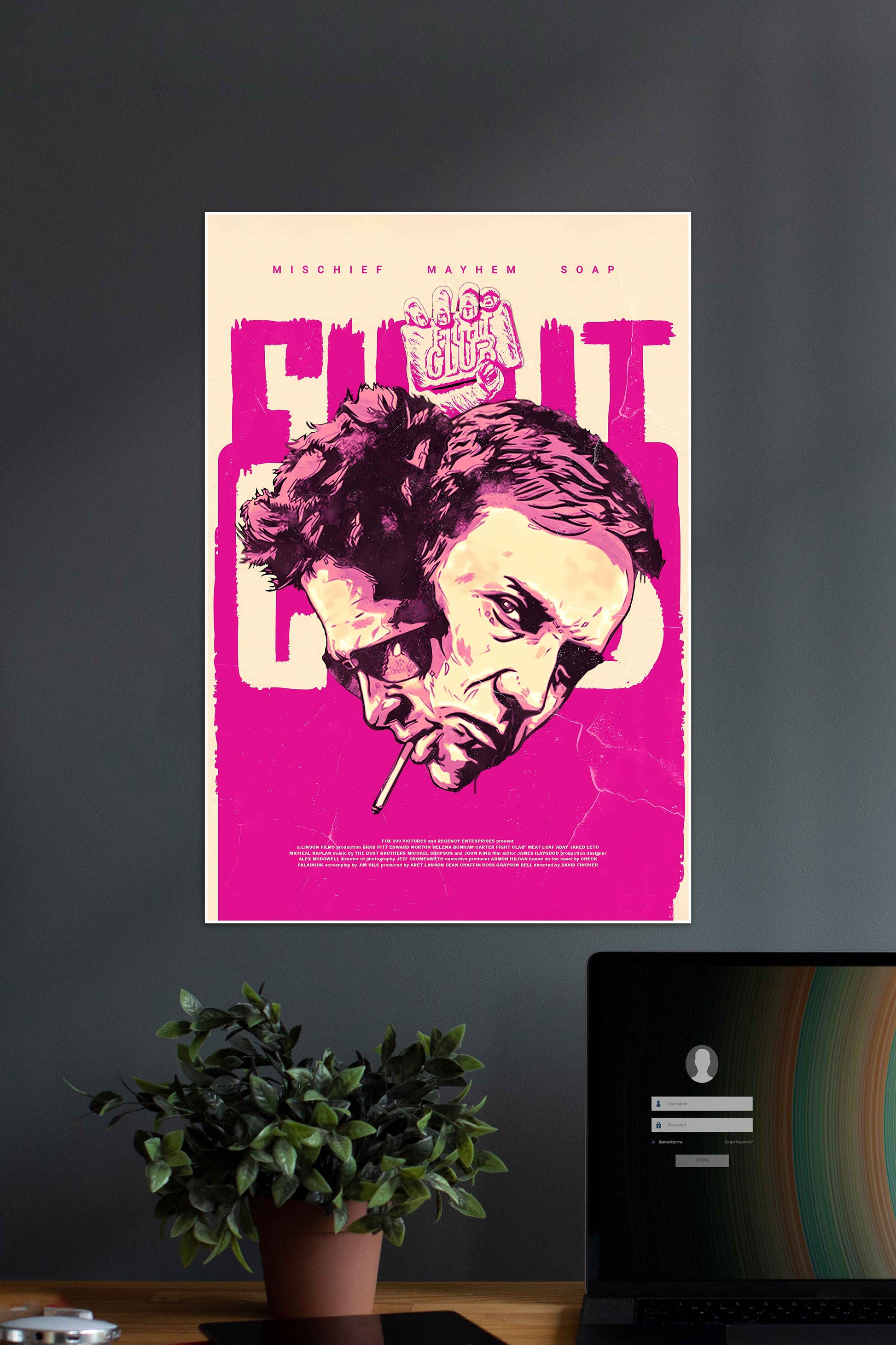 FIGHT CLUB #01 Movie Poster | Muurdecoratie | David Fincher Wanddecoratie | Posters en Kunst