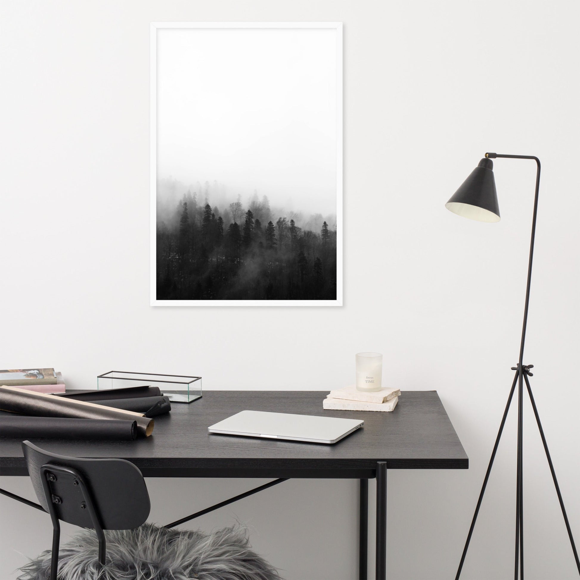 Forest in the Fog | Wanddecoratie | Muurdecoratie | Posters | Natuur kunst | Landschap poster