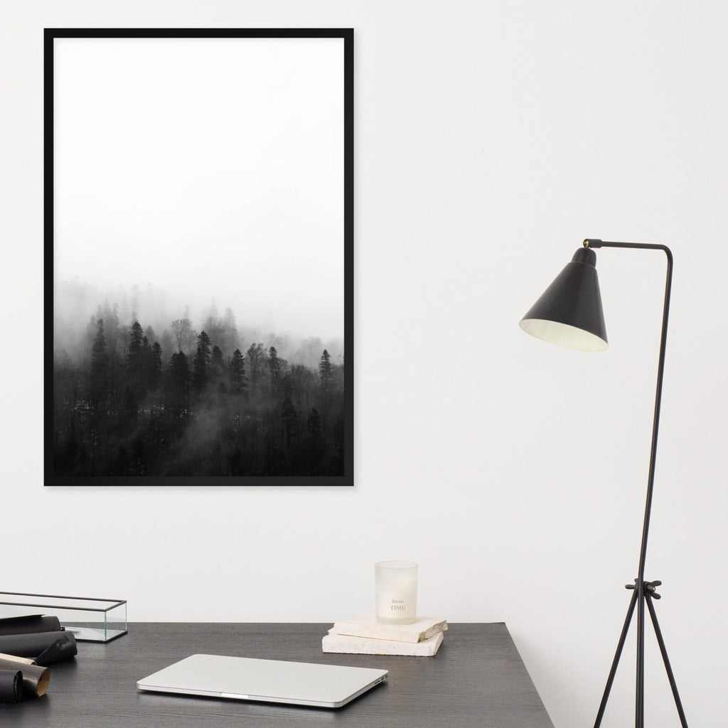 Forest in the Fog | Wanddecoratie | Muurdecoratie | Posters | Natuur kunst | Landschap poster