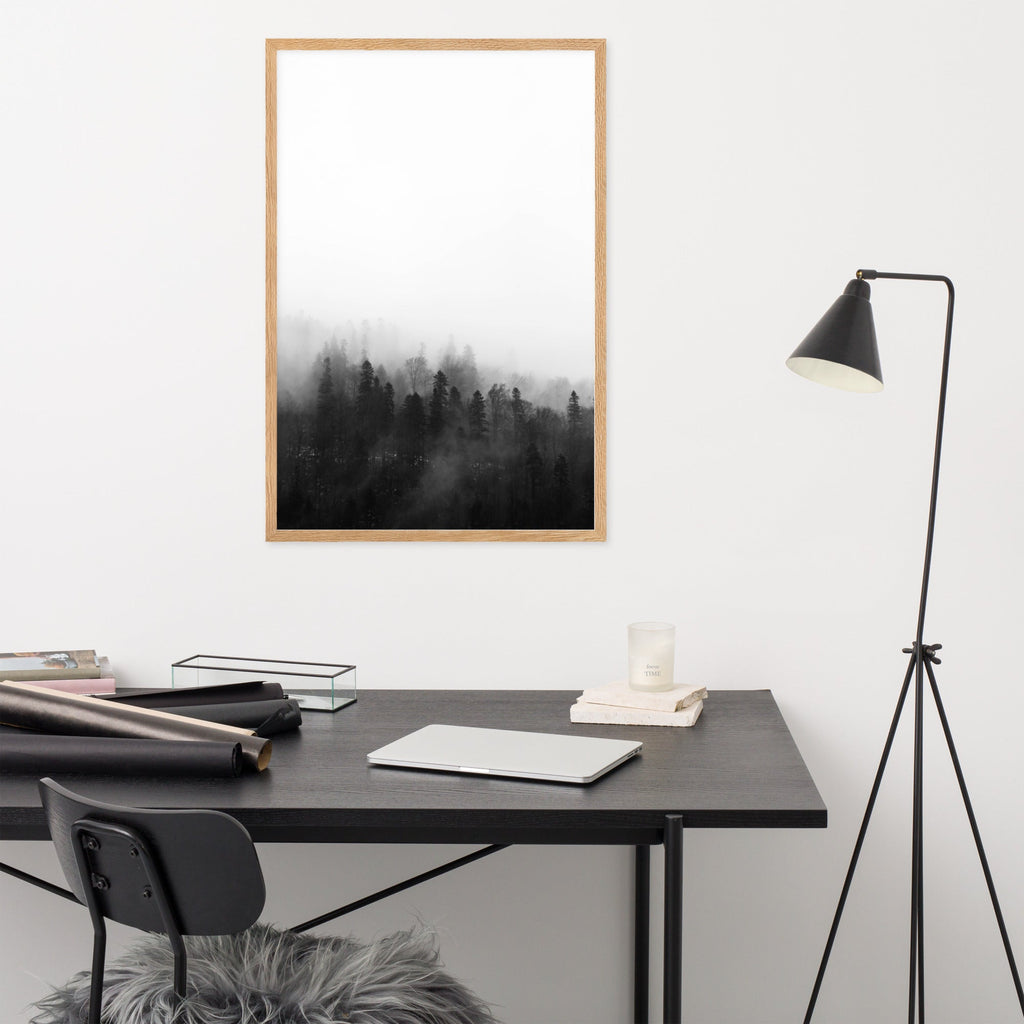 Forest in the Fog | Wanddecoratie | Muurdecoratie | Posters | Natuur kunst | Landschap poster