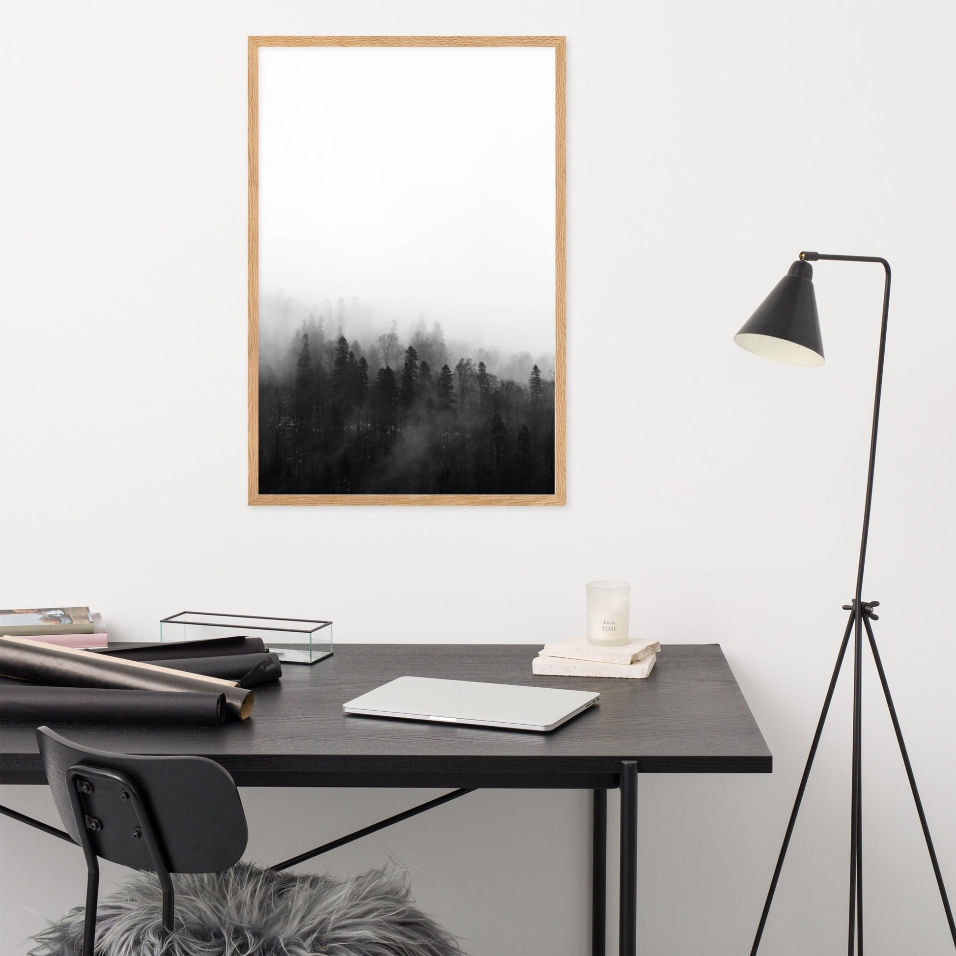 Forest in the Fog | Wanddecoratie | Muurdecoratie | Posters | Natuur kunst | Landschap poster